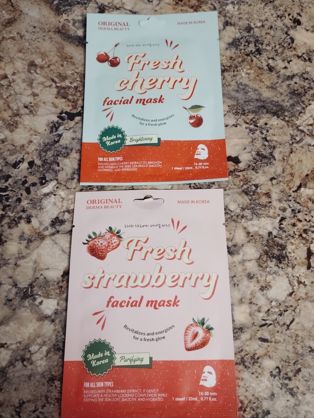 Derma beauty fresh cherry facial mask original derma beauty made in Korea
